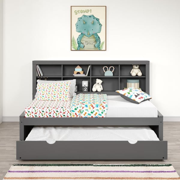 Twin daybed deals with bookcase