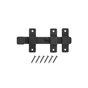 Everbilt 6 in. Black Decorative Hook and Eye 20494 - The Home Depot