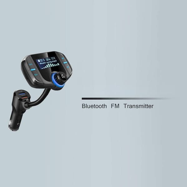 OBJLGEV Bluetooth FM Transmitter Wireless Radio Adapter Car Kit