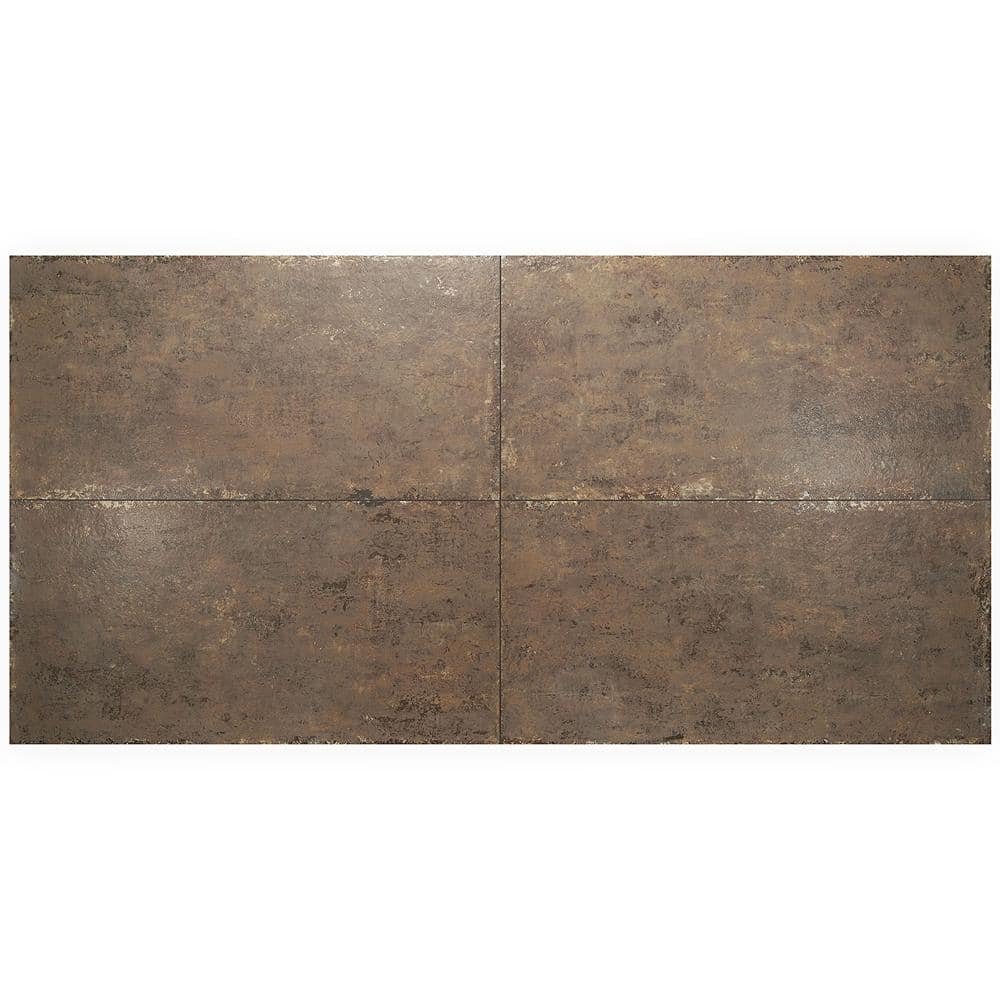 Mantis Large Matte Brown Porcelain Rectangular Floor and Wall Tile