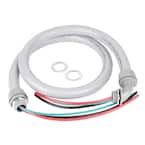 3/4 in. x 4 ft. 8/2 and 10/1 Non-Metallic Flexible PVC Conduit A/C Whip Cable