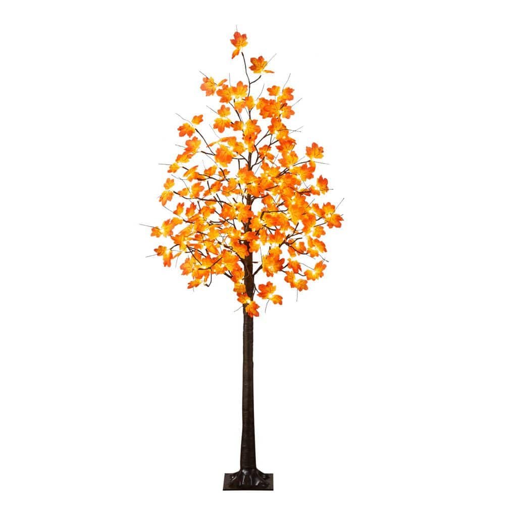 6 ft. Pre-Lit Minimalist Autumn Maple Artificial Fall Tree with 120 Warm White LED Lights price history on PriceWatchPro