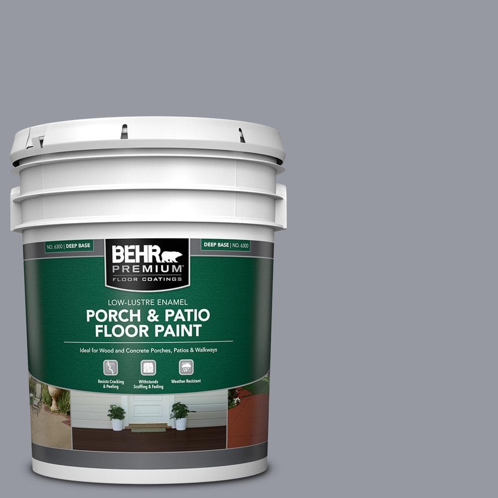 BEHR PREMIUM 1 gal. #N540-4 Silhouette Textured Low-Lustre Enamel  Interior/Exterior Porch and Patio Anti-Slip Floor Paint 623001 - The Home  Depot