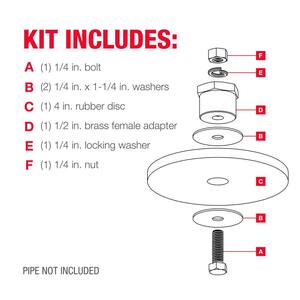 4 in. Disc Floor Drain Plunger