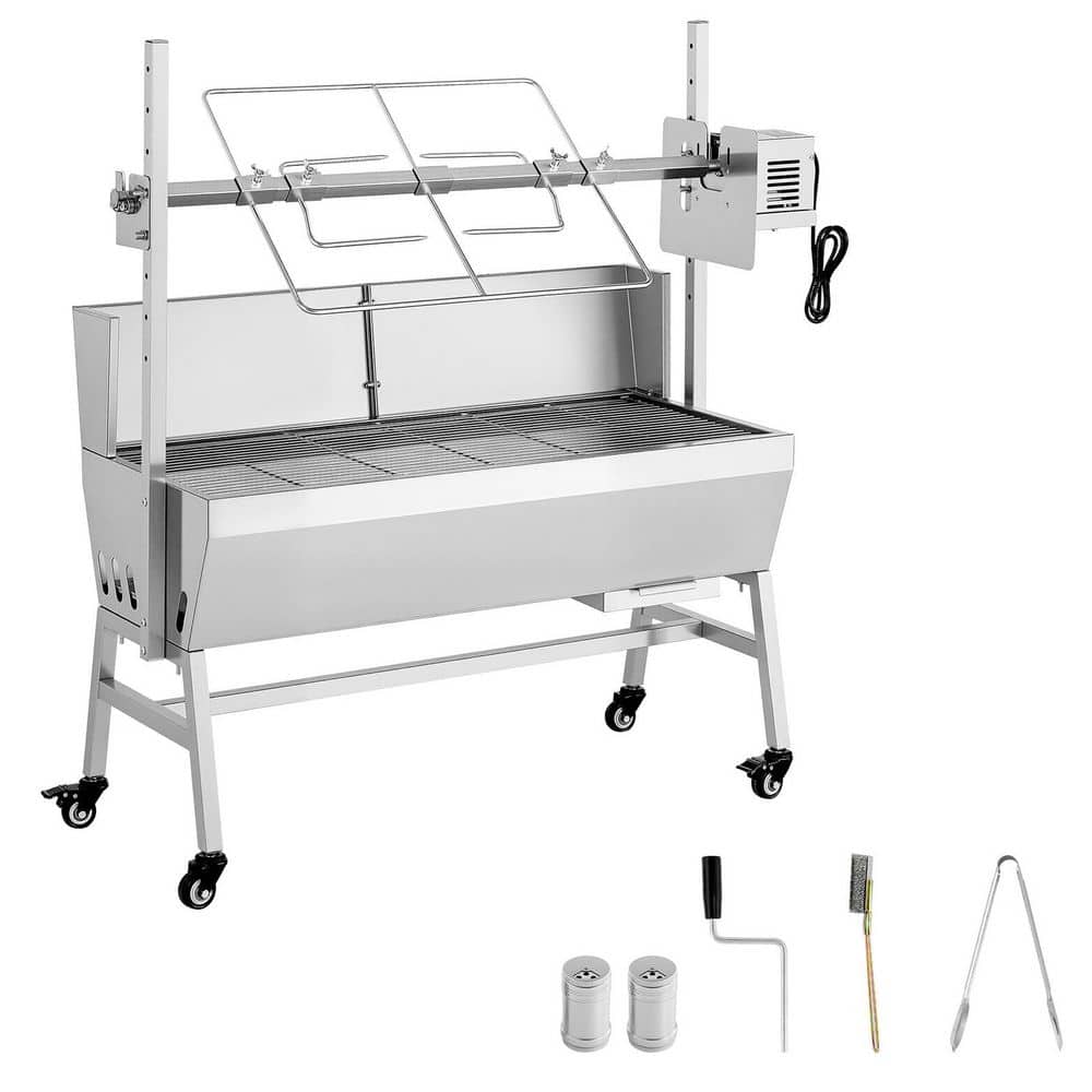 Rotisserie Grill w/ 132 LBS. Load Capacity, 38-Watt BBQ Outdoor Pig and Lamb Spit Roaster, Spit Roaster, 7-Level Height price history on PriceWatchPro
