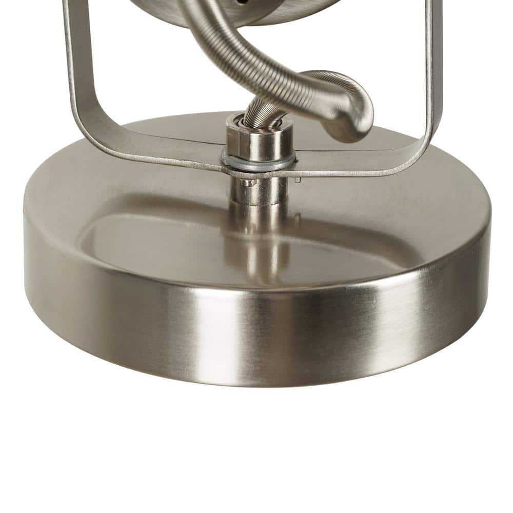 6" Silver Adjustable Spotlight Desk or Wall Mount Lamp