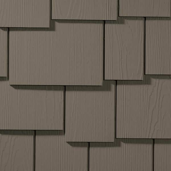 James Hardie Hardie Shingle HZ10 15.25 in. x 48 in. Statement Collection Timber Bark Staggered Edge Fiber Cement Siding