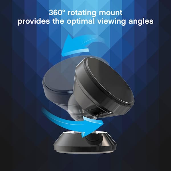 Tzumi PowerMount 360° Rotating Magnetic Mount with Brackets 8487HD