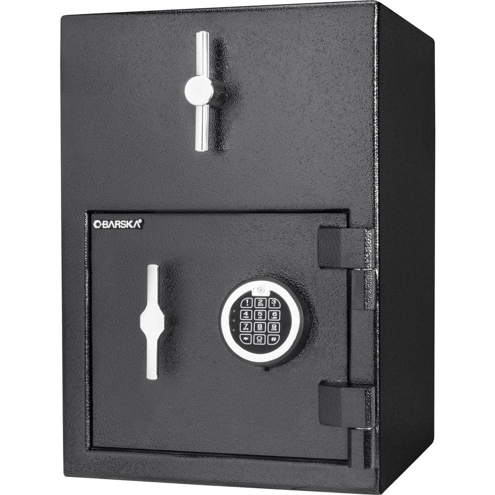 BARSKA 1.15 cu. ft. Rotary Hopper Depository Safe with Digital Keypad ...