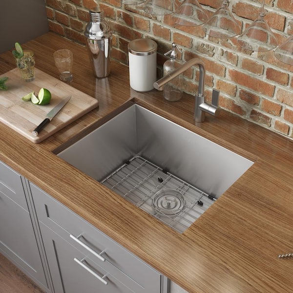 Nesta 23 in. Undermount SIngle Bowl 16-Gauge Stainless Steel Kitchen Sink
