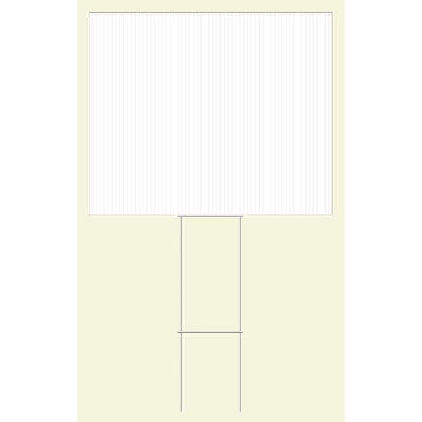 Everbilt 19.25 in. x 24 in. White Corrugated Plastic Create-a-Sign