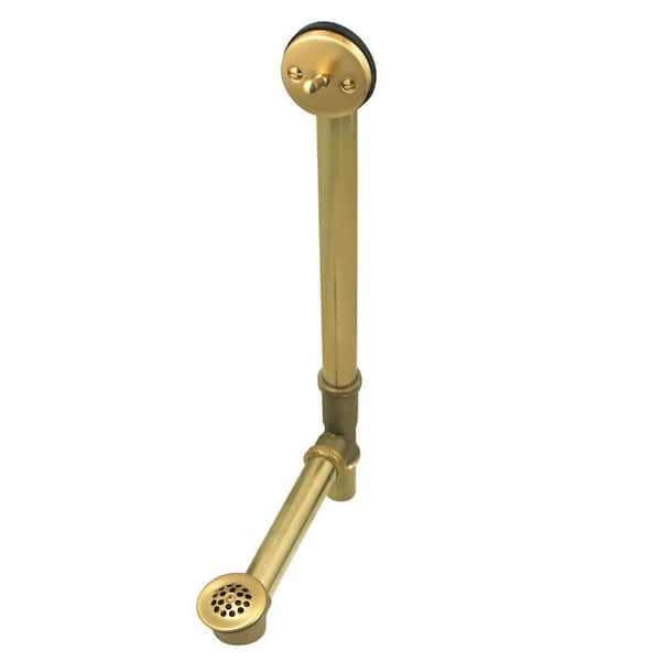 Kingston Brass Made To Match 20-Gauge Trip Lever Tub Waste and Overflow in Brushed Brass