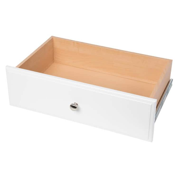 Closet Evolution 8 in. H x 24 in. W White Wood Drawer