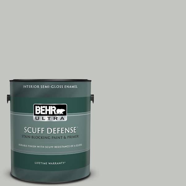 BEHR ULTRA 1 gal. #PPU25-14 Engagement Silver Extra Durable Semi-Gloss Enamel Interior Paint & Primer