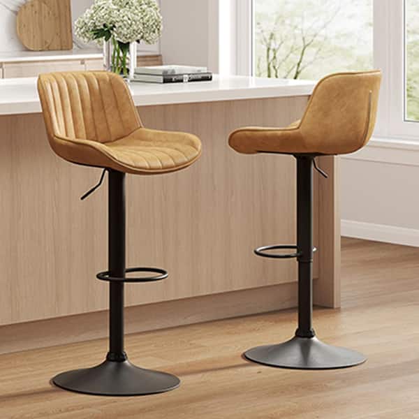 Leather Swivel Counter Stools With Arms And Swivel Dexter Swivel