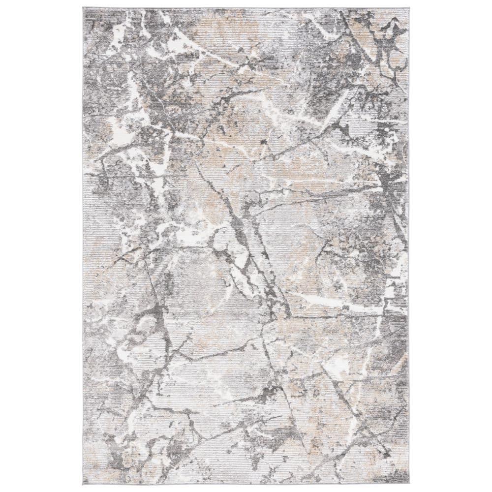 Meadow 5 ft. x 8 ft. Light Gray/Dark Gray Striped Marble Area Rug price history on PriceWatchPro