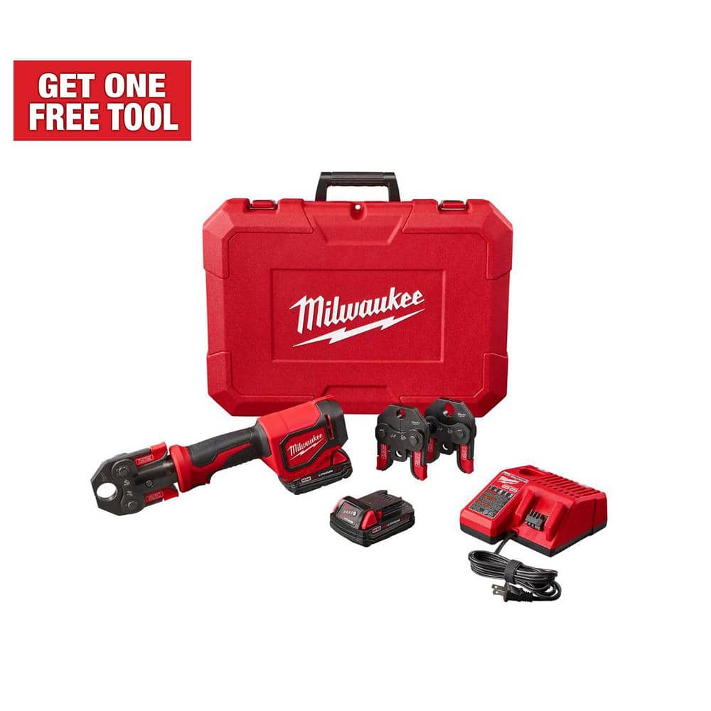 Reviews for Milwaukee M18 18V Lithium-Ion Cordless Short Throw Press Tool  Kit with PEX Crimp Jaws (2) 2.0 Ah Batteries and Charger Pg The  Home Depot