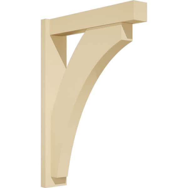 Ekena Millwork Thorton 5 in. W x 32 in. H x 24 in. D Signature Urethane Polyurethane Outlooker with Block Ends