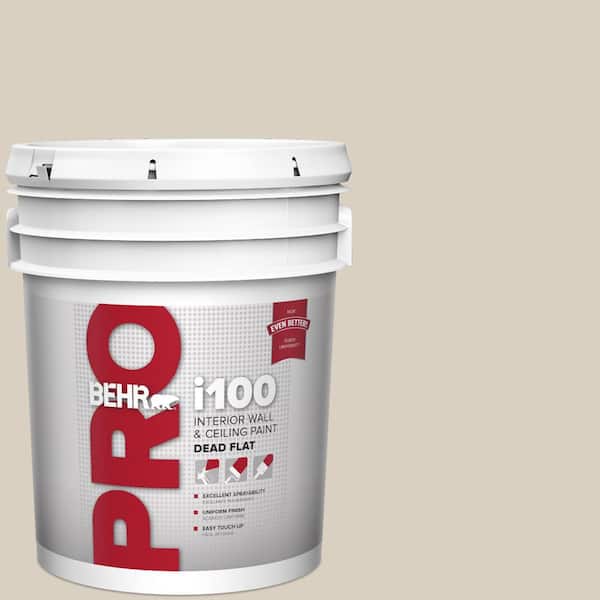 BEHR PRO 5 gal. Designer Collection #DC-011 Gray Envelope Dead Flat Interior Paint