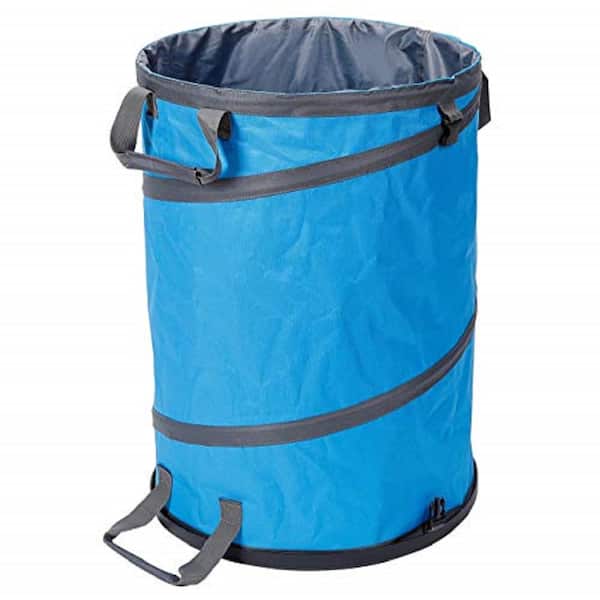 BirdRock Home 30 Gal. Blue Collapsible Lawn and Leaf Camping Waste Bag ...