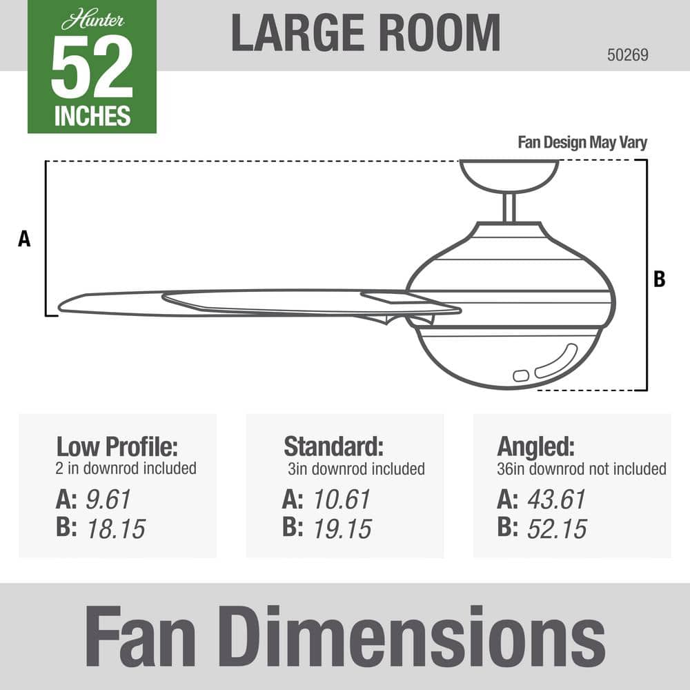 Astwood Matte Black 52" LED Ceiling Fan with Rounded Cage Design