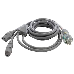 10 ft. 10 Amp 18/3 Medical Grade Y-Cable with Two C13 Connectors