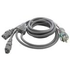 AC WORKS 10 ft. 18/3 10 Amp Hospital/Medical Grade Green Dot Power Cord ...