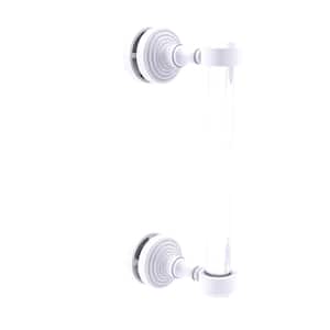 Pacific Grove 8 in. Single Side Shower Door Pull in Matte White