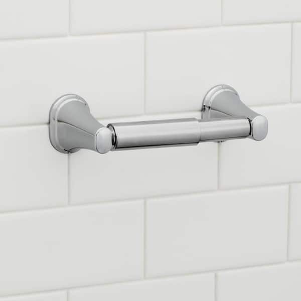 Treyburn Double Post Toilet Paper Holder in Chrome