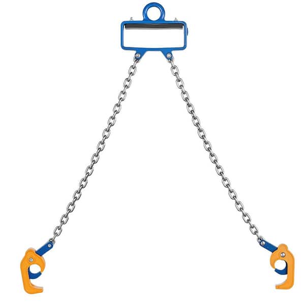 Chain Drum Lifter, G80 Drum Lifting Chain Sling with Security Hook, 2200 lbs. Capacity, Drums Handling Equipment Fits