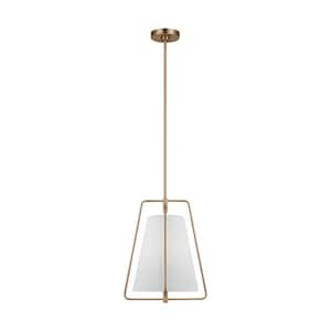 Allis 1-Light Satin Brass Statement Pendant Light