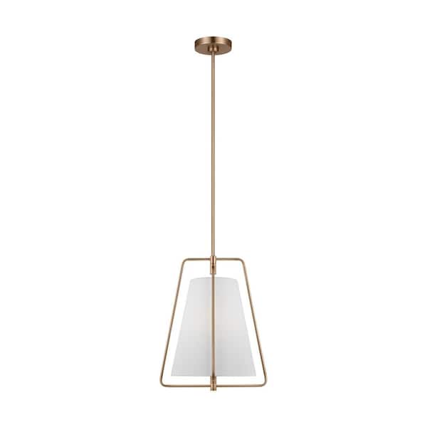 Allis 1-Light Satin Brass Statement Pendant Light