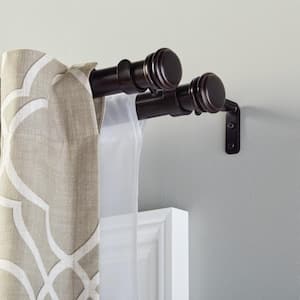 Mix And Match Oil-Rubbed Bronze Steel Double 5 in. Projection Curtain Rod Bracket (Set of 3)