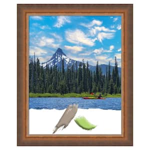 11 in. x 14 in. 2-Tone Bronze Copper Wood Picture Frame Opening Size