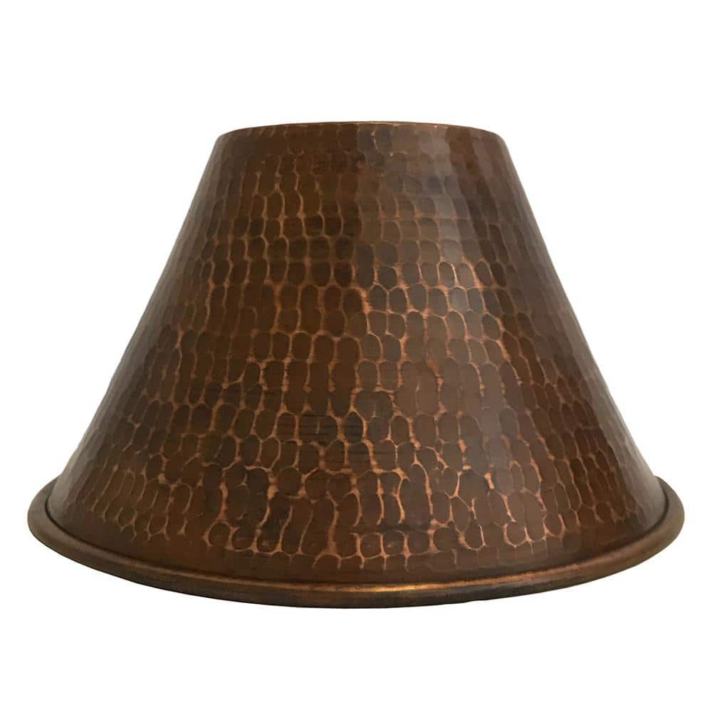 Premier Copper Products Light Hammered Copper Cone Pendant Shade In Oil Rubbed Bronze SH