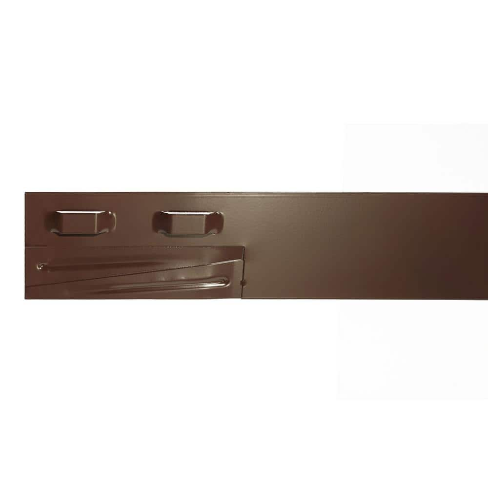 Col Met 8 Ft X 14 Gauge X 4 In Brown Steel Landscape Edging 814b The Home Depot