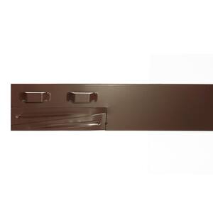 8 ft. x 14-Gauge x 4 in. Brown Steel Landscape Edging