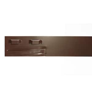 8 ft. x 4 in. 14-Gauge Brown Steel Landscape Edging (5-Pack)