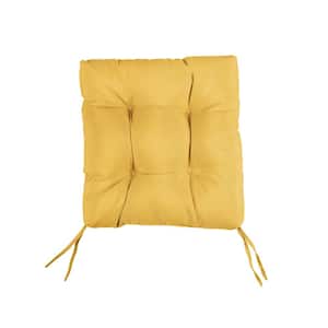 Daffodil Tufted Chair Cushion Square Back 19 x 19 x 3