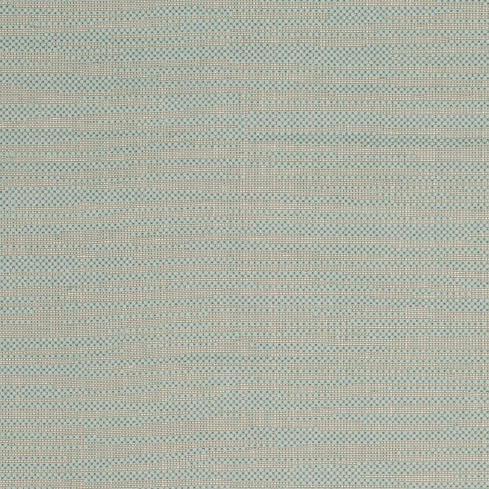 Aqua and Cream Rectangular Synthetic Outdoor Rug