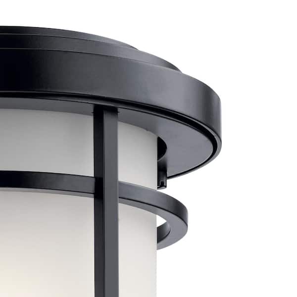 Toman 1-Light Black Outdoor Hardwired Wall Lantern Sconce with No Bulbs Included (1-Pack)