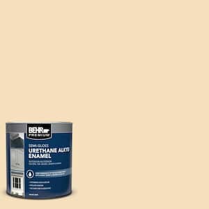 1 qt. #320E-2 Cracked Wheat Semi-Gloss Enamel Urethane Alkyd Interior/Exterior Paint
