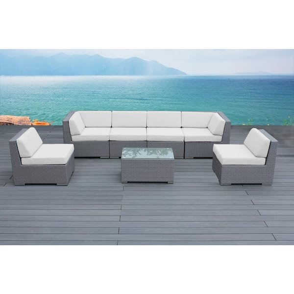 Ohana 7 piece outdoor patio furniture sectional sale