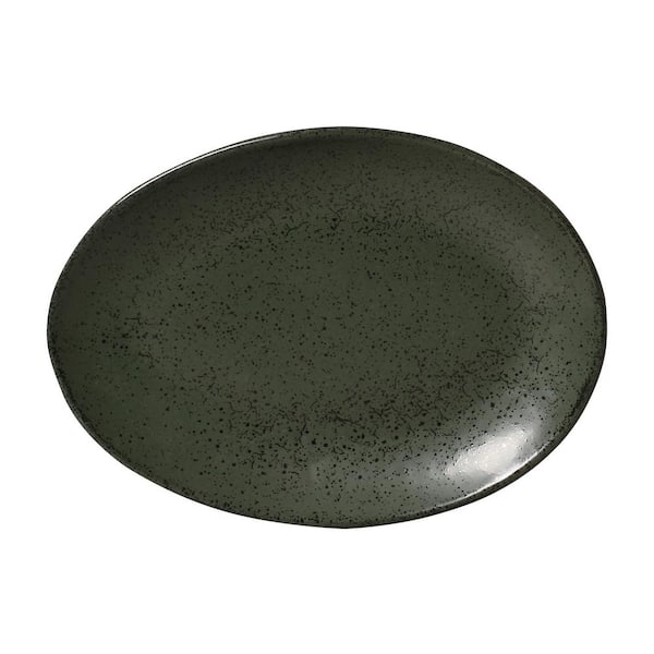 Greenery Oval Dessert Plate Organic (Set of 6)
