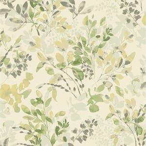 Willow Wood Aloe Botanical Vinyl Peel and Stick Wallpaper Roll (Covers 30.75 sq. ft.)