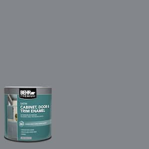 1 qt. #N500-5 Magnetic Gray color Satin Enamel Interior/Exterior Cabinet, Door & Trim Paint
