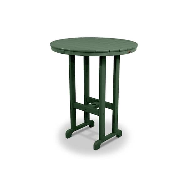 Trex Outdoor Furniture Monterey Bay Rainforest Canopy 36 in. Round Patio Bar Table