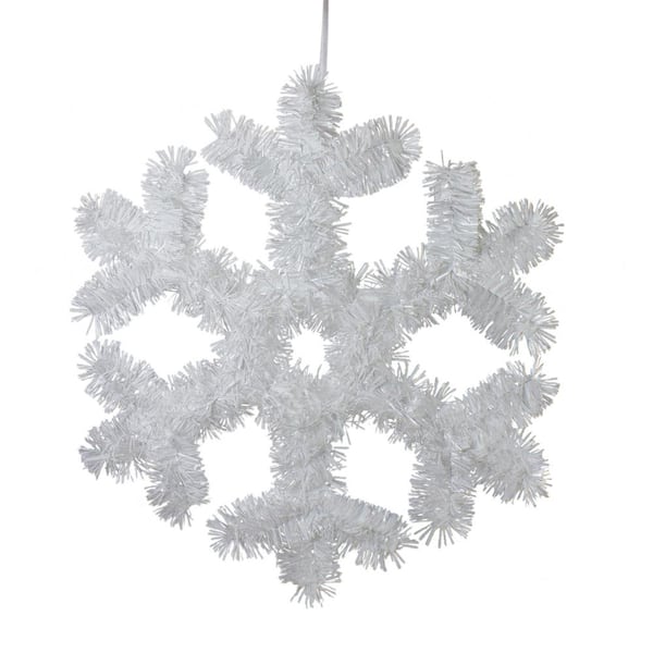 Northlight 13.5 in. Tinsel Snowflake Christmas Window Decoration