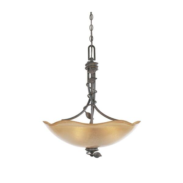 Designers Fountain Timberline 3-Light Old Bronze Hanging/Ceiling Light
