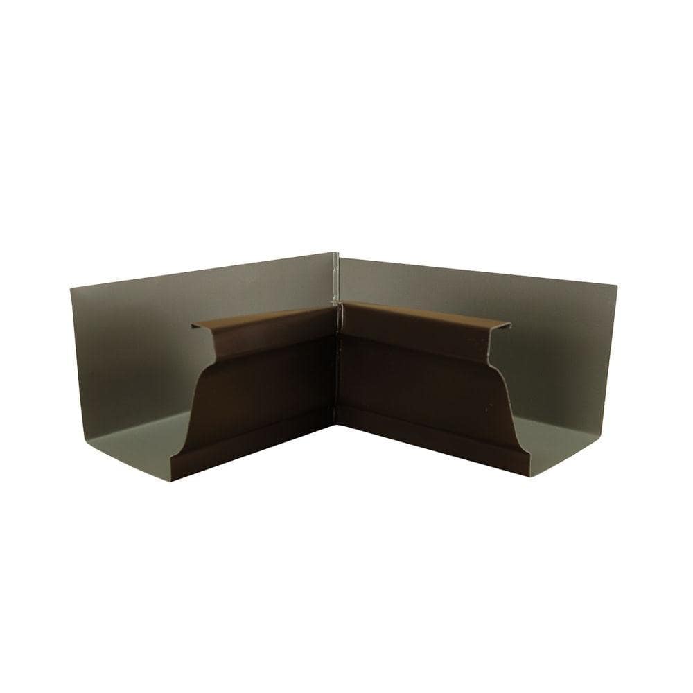 5 in. Musket Brown Aluminum K Style Inside Gutter Miter price history on PriceWatchPro